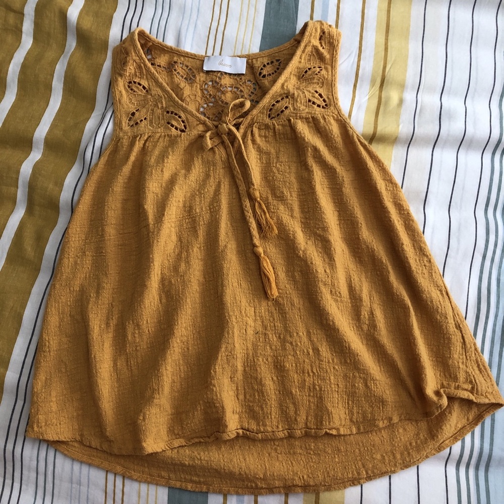 Yellow boutique tank!